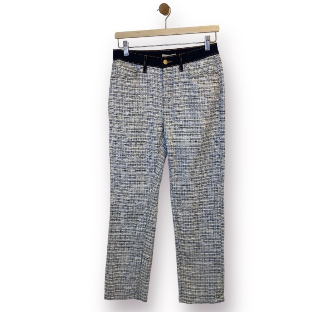 L’Agence Tweed Trouser Pants With Jean Waistband Women’s Size 25